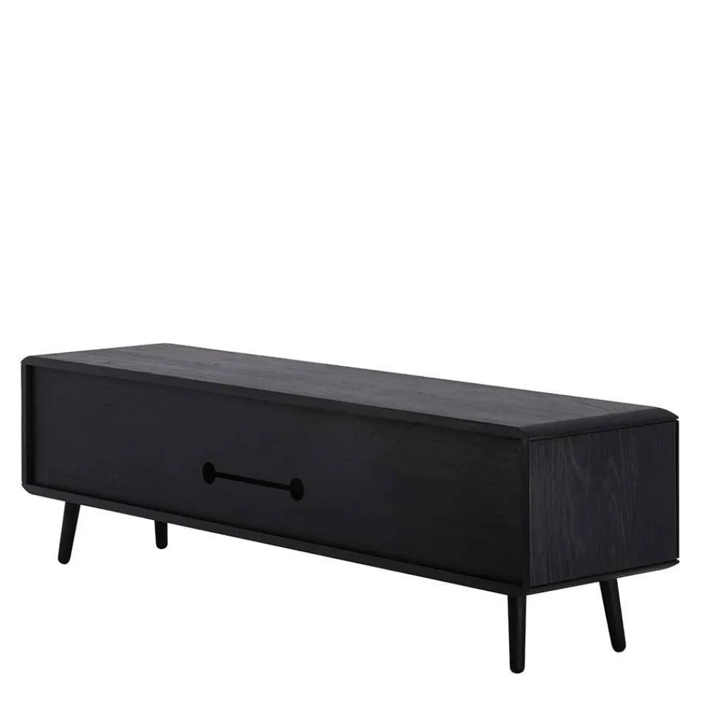Wohnen Tv & Hifi-Möbel|Tv & Hifi-Möbel*Eiche TV Lowboard in Schwarz geölt - Janeira