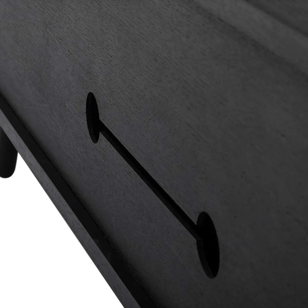 Wohnen Tv & Hifi-Möbel|Tv & Hifi-Möbel*Eiche TV Lowboard in Schwarz geölt - Janeira