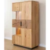 Wohnen Eichenholz Highboard mit Hirnholz Applikation - Deruta