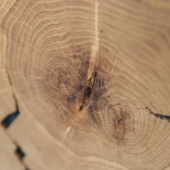 Wohnen Eichenholz Highboard mit Hirnholz Applikation - Deruta