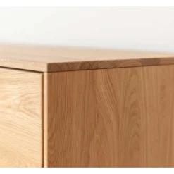 Wohnen Esszimmer-Vitrinen*Eichenholz Hängevitrine mit LED Beleuchtung - Judita