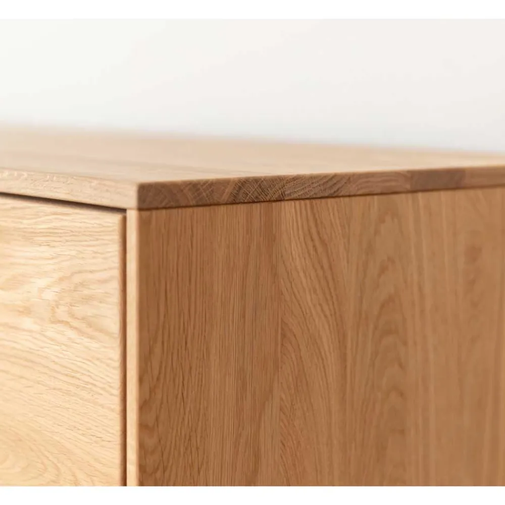 Wohnen Esszimmer-Vitrinen*Eichenholz Hängevitrine mit LED Beleuchtung - Judita