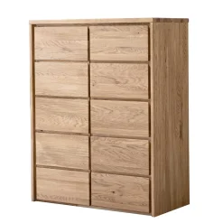 Wohnen Eichenholz Kombi-Kommode mit fünf Schubladen - Villa