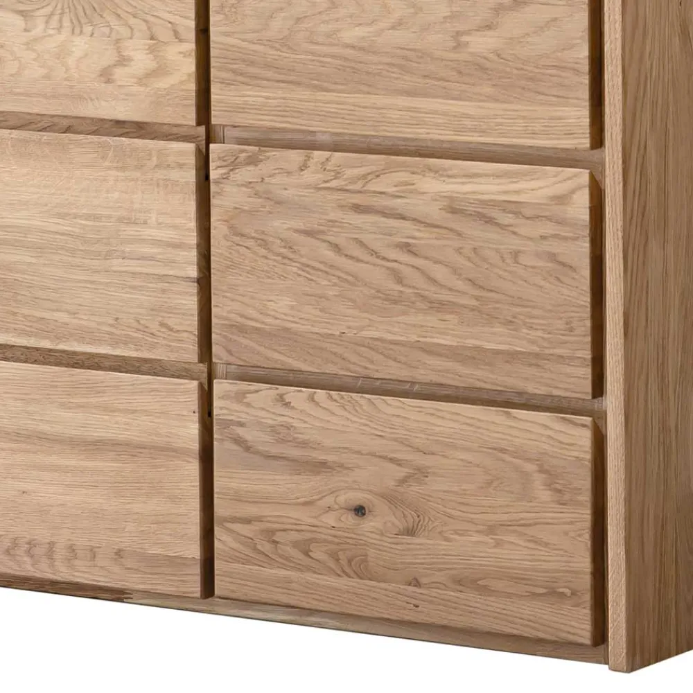 Wohnen Eichenholz Kombi-Kommode mit fünf Schubladen - Villa