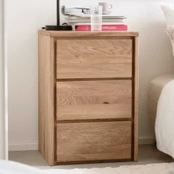 Wohnen Eichenholz Kommode mit drei Schubladen - Villa