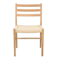 Wohnen Eichenholz Stuhl mit Geflecht Sitz - Francis (2er Set)