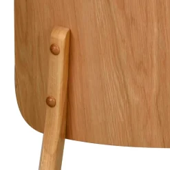 Wohnen Retro Möbel|Küchenstühle*Eichenholz Stuhl mit Polster - Onan (2er Set)