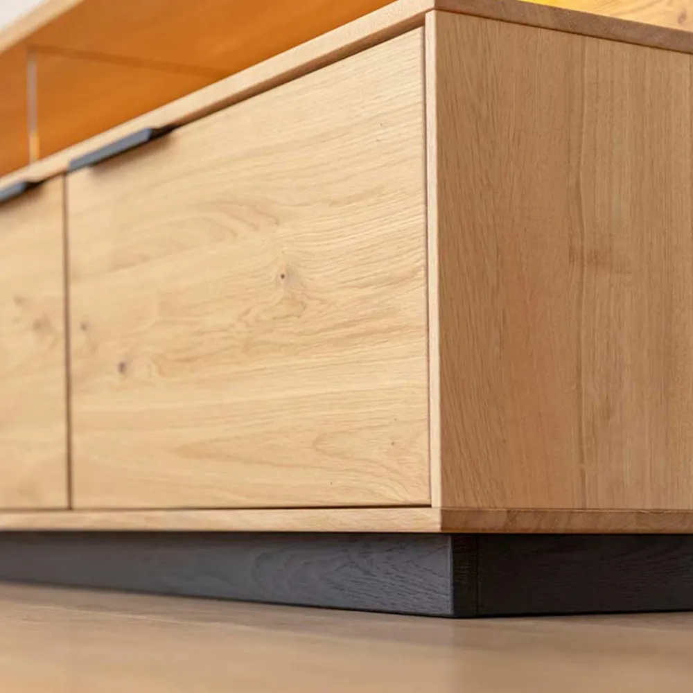 Wohnen Sideboards & Kommoden|Sideboards & Kommoden*Eichenholz TV Lowboard in modernem Design - Judita
