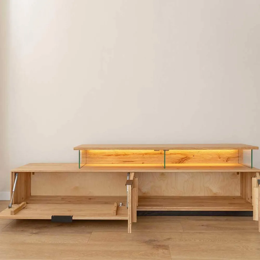 Wohnen Sideboards & Kommoden|Sideboards & Kommoden*Eichenholz TV Lowboard in modernem Design - Judita