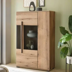 Wohnen Eicheoptik Wohnzimmermöbel Set - Brocus (vierteilig)