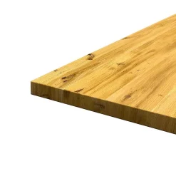 Wohnen Schwarze Möbel|Naturholzmöbel*Eichetisch mit Metallbeinen in 12 Größen - Miley