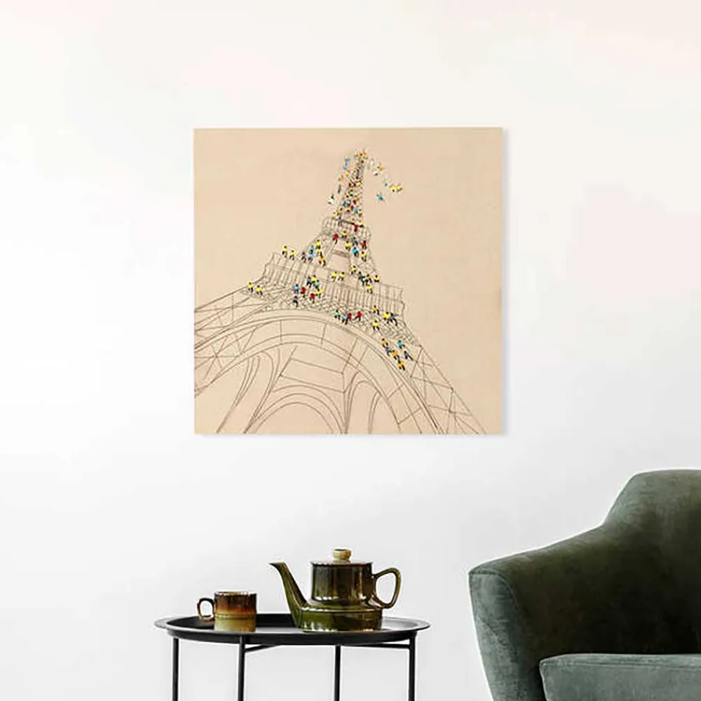 Wohnen Wandbilder*Eiffelturm Wandbild auf Leinwand - Espanora