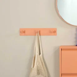 Wohnen Einfache Garderobe mit 3 Kleiderhaken - Liseola