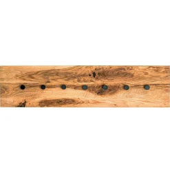 Wohnen Einfache Wandgarderobe aus Eiche & Metall - Arno