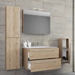 Wohnen Einrichtung Badezimmer Möbelset - Caleena (vierteilig)