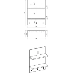 Wohnen Einrichtung für Küche mit Insel - Eture (sechsteilig)