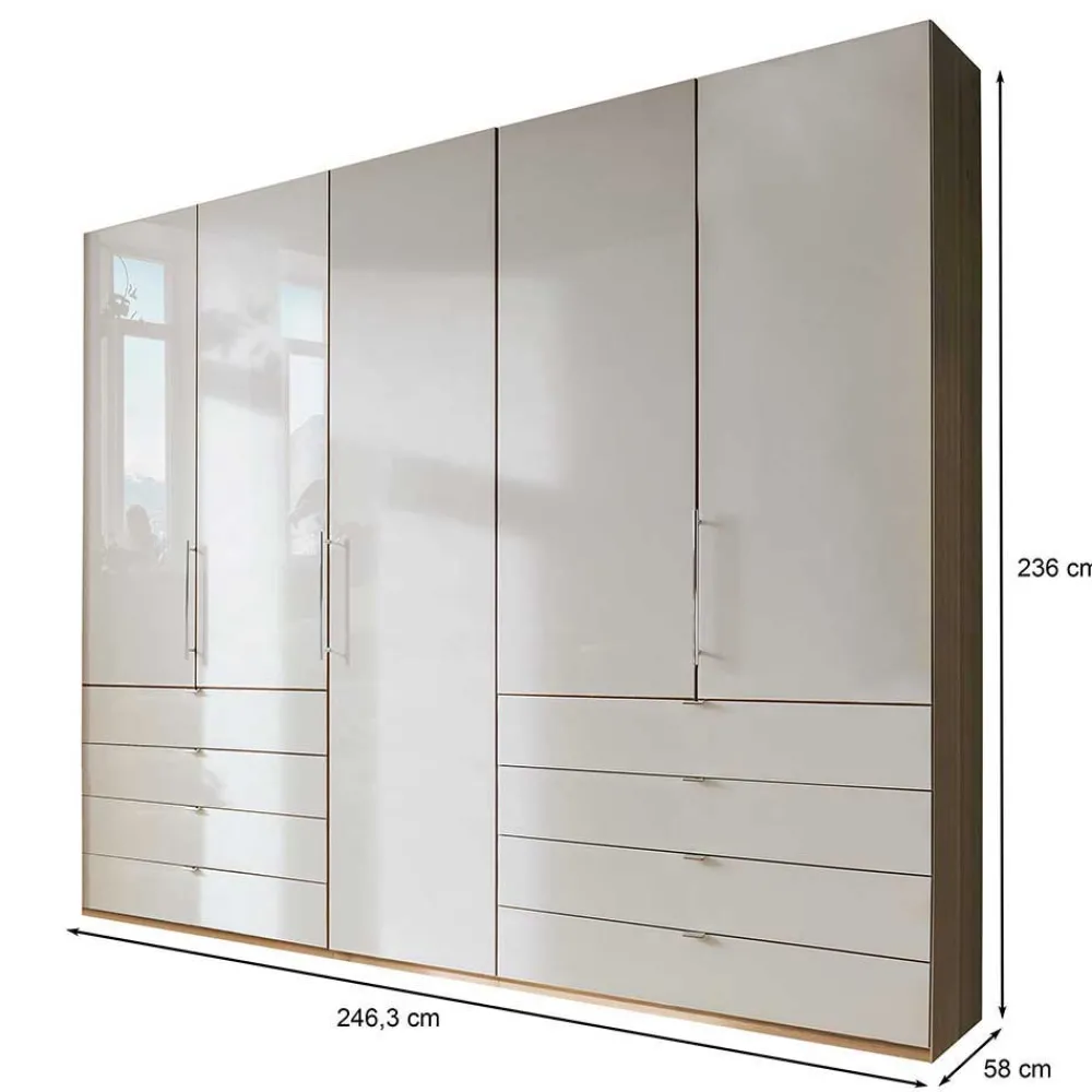 Wohnen Schlafzimmer Komplett*Einrichtung fürs Schlafzimmer in Beige - Lesegano (vierteilig)