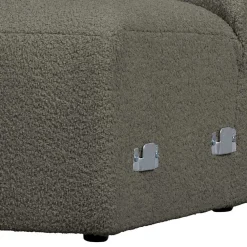 Wohnen Sofas|Sofa*Einsitzer Couchmodul aus Boucle in Dunkelgrün - Racapulco