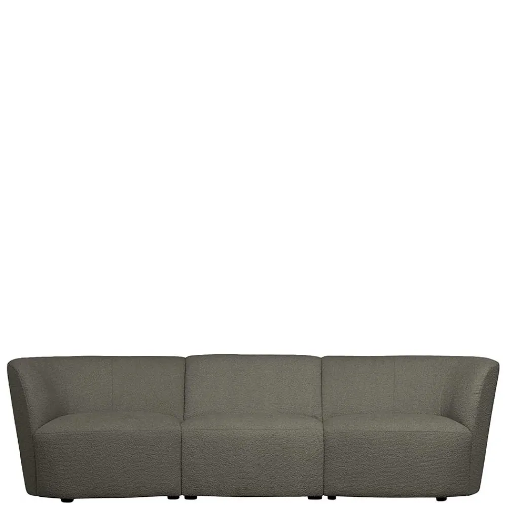 Wohnen Sofas|Sofa*Einsitzer Couchmodul aus Boucle in Dunkelgrün - Racapulco