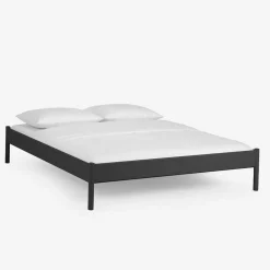 Wohnen Einzelbett Lanuge aus schwarzem Metall (zweiteilig)