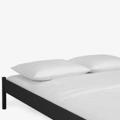 Wohnen Einzelbett Lanuge aus schwarzem Metall (zweiteilig)