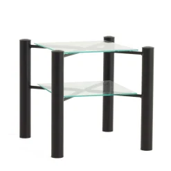 Wohnen Einzelbett Lanuge aus schwarzem Metall (zweiteilig)