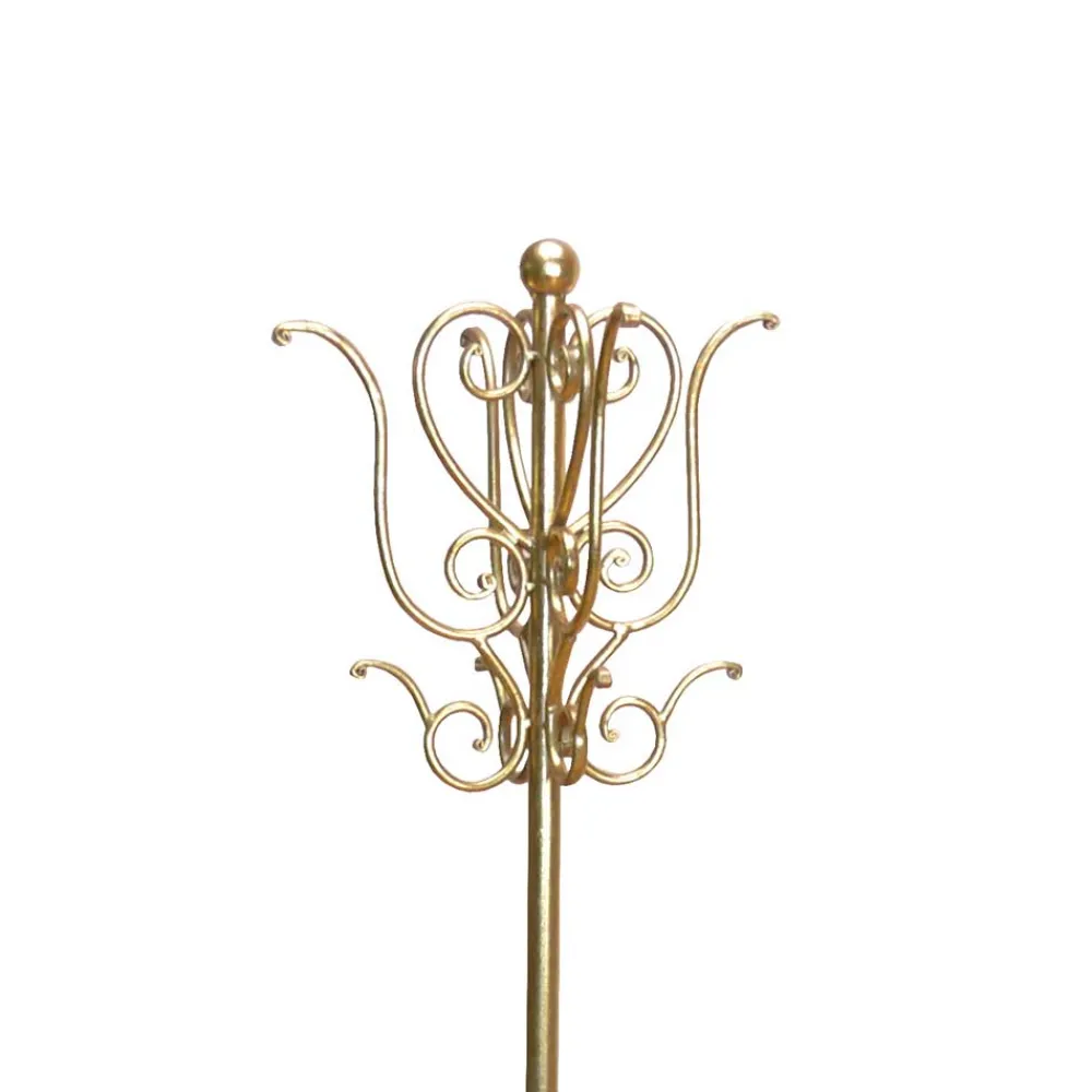 Wohnen Eisen Vintage Garderobenständer in Gold - Leitha