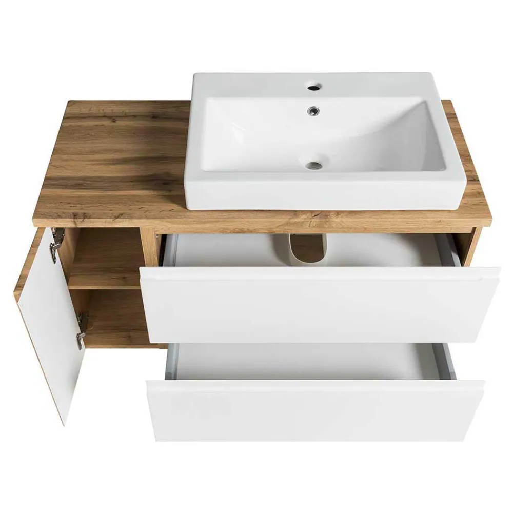 Wohnen Elegante Badeinrichtung Möbelset - Eight (vierteilig)