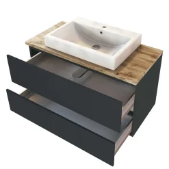 Wohnen Elegante Badezimmermöbel Kombination - Noricas (vierteilig)