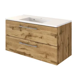 Wohnen Elegante Badmöbel Kombination - Lemnas (dreiteilig)