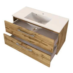 Wohnen Elegante Badmöbel Kombination - Lemnas (dreiteilig)