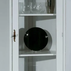 Wohnen Vitrinen|Wohnzimmer-Vitrinen*Elegante Eckvitrine im Vintage Landhaus Look - Zarinas