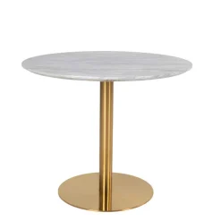 Wohnen Elegante Esstischgruppe in Rund - Nathan (fünfteilig)