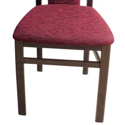 Wohnen Braune Möbel*Elegante Esszimmer Stühle in Rot Nelly & Nussbaum (2er Set)