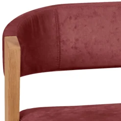 Wohnen Elegante Esszimmer-Bank in Rot & Wildeiche - Ovenciana