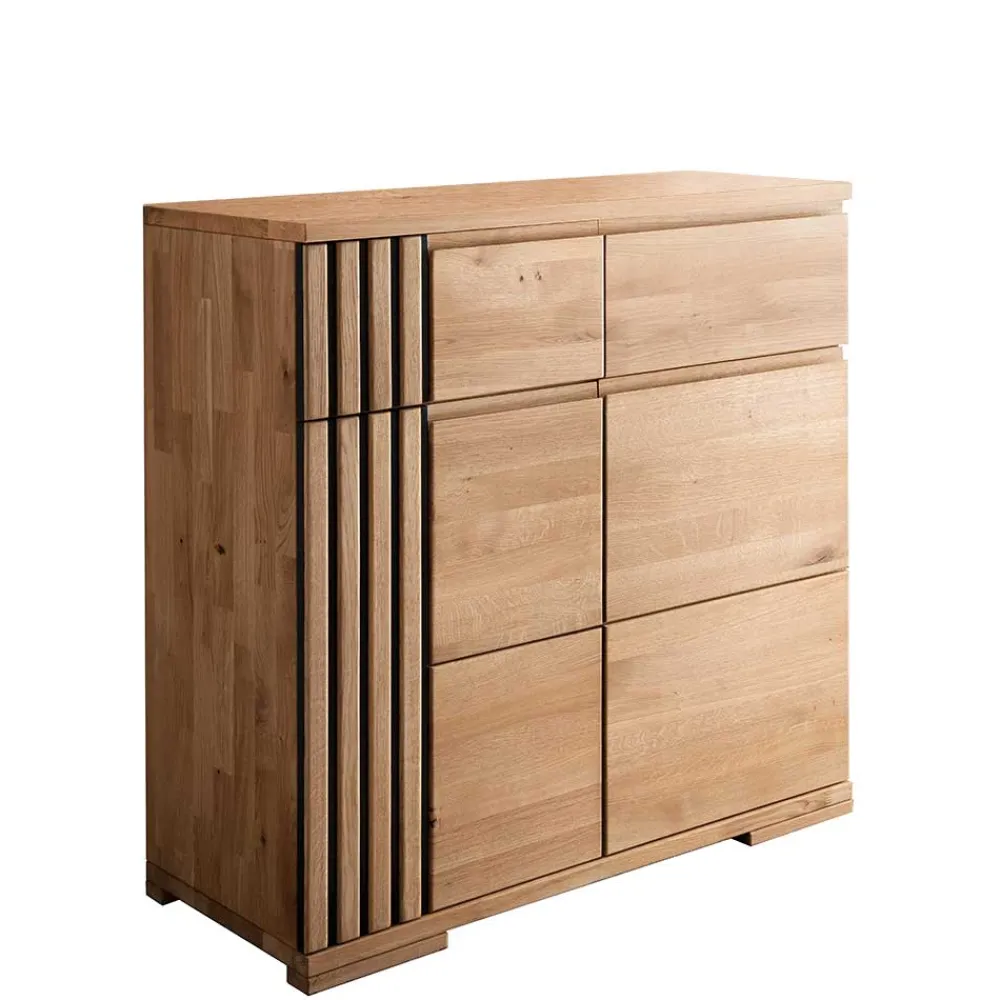 Wohnen Elegante Holzkommode aus Wildeiche - Manarola