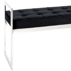 Wohnen Küchenbänke|Bettbänke*Elegante Sitzbank in Schwarz Samt - Moda