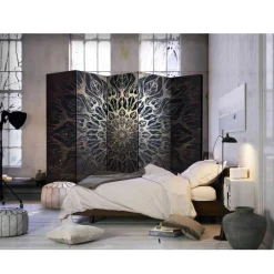 Wohnen Elegante Trennwand in Braun & Gold - Arwen