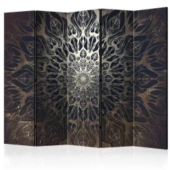 Wohnen Elegante Trennwand in Braun & Gold - Arwen