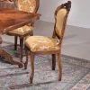 Wohnen Barock Möbel|Braune Möbel*Eleganter Barock Polsterstuhl Magari in Gold Beige