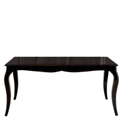 Wohnen Braune Möbel|Küchentische*Eleganter Barocktisch in Dunkelbraun - Granita