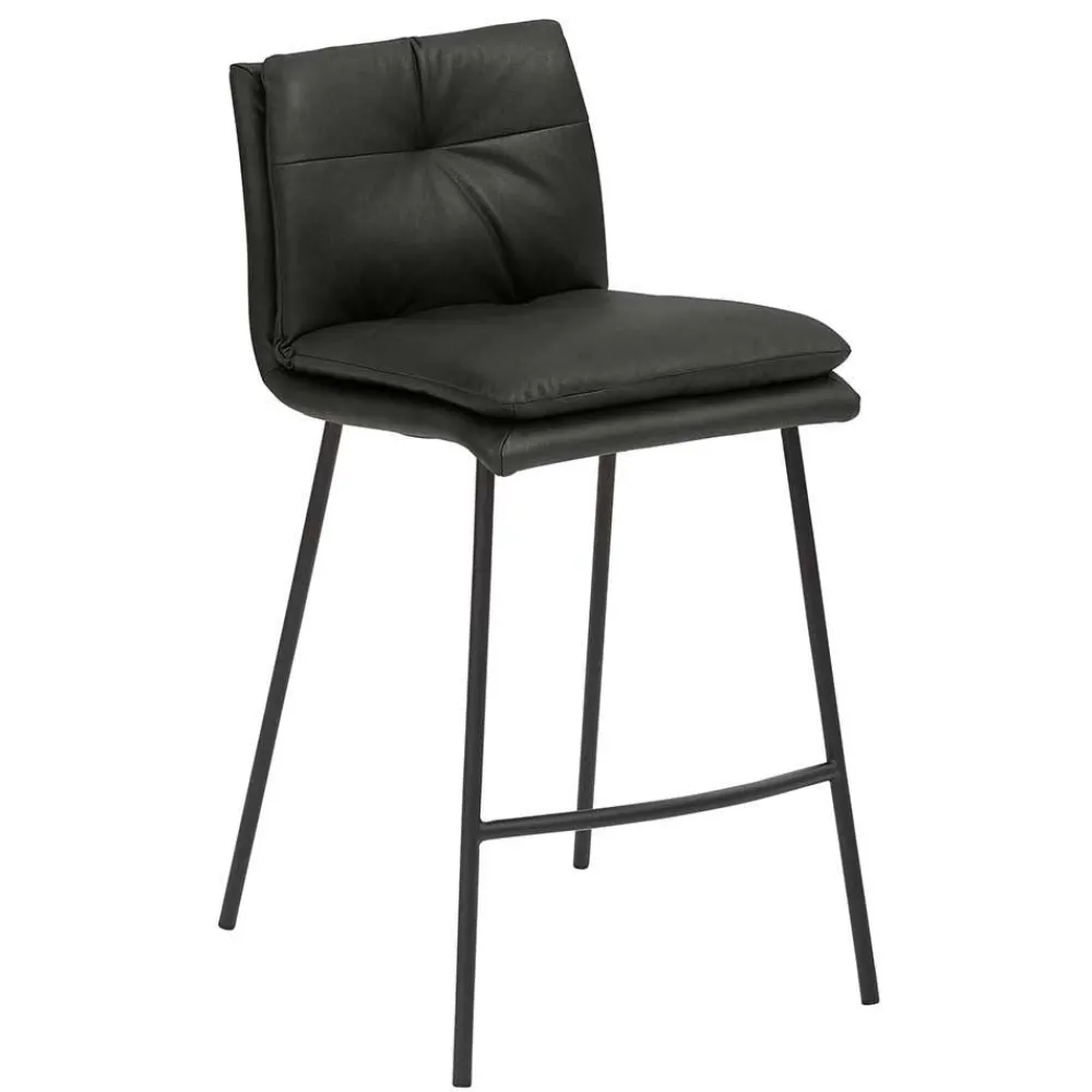 Wohnen Eleganter Barstuhl in Anthrazit - Isael