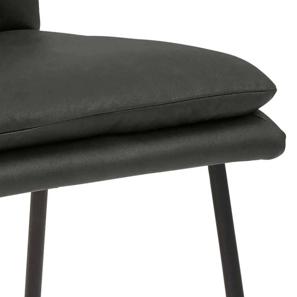 Wohnen Eleganter Barstuhl in Anthrazit - Isael