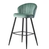 Wohnen Hocker|Barhocker*Eleganter Barstuhl in Mintgrün Samt - Bennet