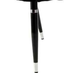 Wohnen Eleganter Designstuhl in Schwarz Samt - Siiri (2er Set)