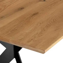 Wohnen Eleganter Esszimmertisch aus massivem Eichenholz - Licium