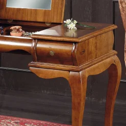 Wohnen Eleganter Frisiertisch mit Klappspiegel in Nussbaum - Motiz