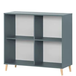 Wohnen Eleganter Office Schrank in Petrol Blau - Baiamare