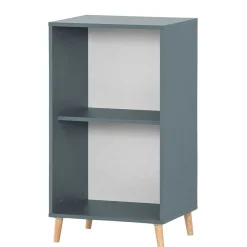 Wohnen Eleganter Office Schrank in Petrol Blau - Baiamare