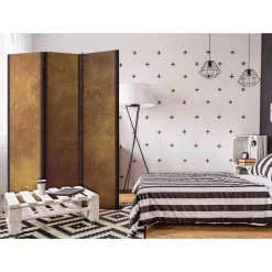 Wohnen Eleganter Paravent in Goldfarben - Salvadors
